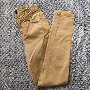 High rise skinny jeans worn once.